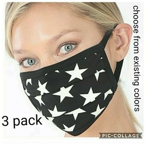 Zenana cloth masks various colors (Qty of 3)